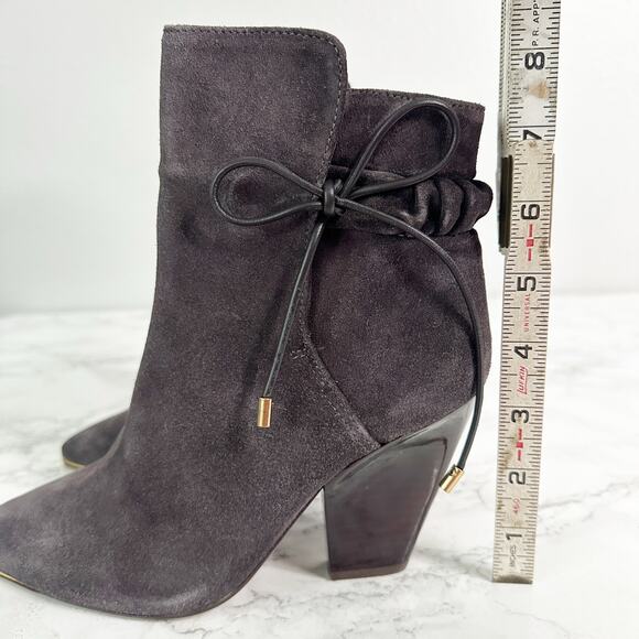 Tory Burch Women's Suede Lila 90s Scrunch High Heel Ankle Booties Size 6 - Picture 14 of 14